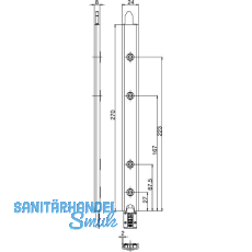 Anschlusseinheit Falzhebelgetriebe, Secury Automatic 270 Nut 10 rechts, oben Anschlusseinheit Falzhebelgetriebe, Secury Automatic 270 Nut 10 rechts, oben