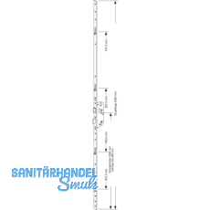 GU MFV-Schloss Secury R4, DM 80 mm, Stulp 2285 x 16 x 3 mm eckig, silberf�rbig