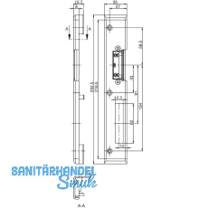 Schlie�blech Secury Automatic MR2 mit Austauschst�ck, 1flg. Rehau 730, links