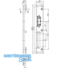 Schlie�blech Secury Automatic MR2 mit Austauschst�ck, 1 flg. Rehau 730, rechts