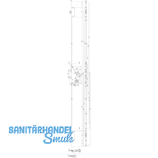 GU MFV-Schloss Secury MR2 �NORM,DM 65,Stulp 1750 x 16 x 2,5mm eckig,silberf�rbig