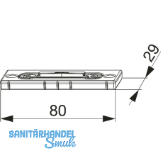 Fallenschließteil für PVC, verstellbar, Stahl verzinkt silber (226720) Fallenschließteil für PVC, verstellbar, Stahl verzinkt silber (226720)