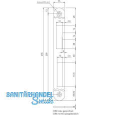 BMH Schließblech 1145 für BMH Schlösser, rund, Edelstahl BMH Schließblech 1145 für BMH Schlösser, rund, Edelstahl