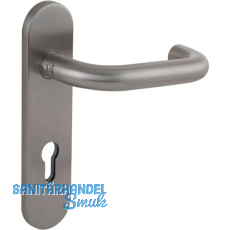 Drückerlochteil 1754 mit Kurzschild außen PZ 88 mm, rund, Edelstahl satiniert Drückerlochteil 1754 mit Kurzschild außen PZ 88 mm, rund, Edelstahl satiniert