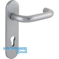 Drückerlochteil 1754 mit Kurzschild innen PZ 88 mm, rund, silber eloxiert Drückerlochteil 1754 mit Kurzschild innen PZ 88 mm, rund, silber eloxiert