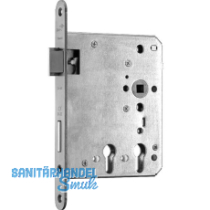BMH Fluchtt�rschloss 1019 PZW f�r 2 Profilzylinder, rechts, DM 32/65, Edelstahl