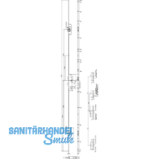 KFV MFV-Schloss BS 2600 ÖNORM, DM 45, Stulp 20 mm eckig, silber verzinkt KFV MFV-Schloss BS 2600 ÖNORM, DM 45, Stulp 20 mm eckig, silber verzinkt