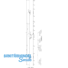 KFV MFV-Schloss BS 2300 ÖNORM, DM 35, Stulp 16 mm eckig, silber verzinkt KFV MFV-Schloss BS 2300 ÖNORM, DM 35, Stulp 16 mm eckig, silber verzinkt