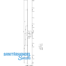 KFV MFV-Schloss BS 8100 DIN, DM 45, Stulp 16 mm eckig,verzinkt silber KFV MFV-Schloss BS 8100 DIN, DM 45, Stulp 16 mm eckig,verzinkt silber