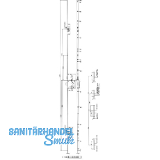 KFV MFV-Schloss BS 2300 ÖNORM, DM 55, Stulp 16 mm eckig, silber verzinkt KFV MFV-Schloss BS 2300 ÖNORM, DM 55, Stulp 16 mm eckig, silber verzinkt