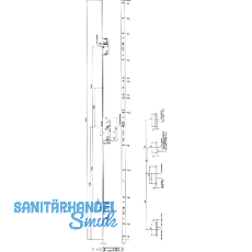 KFV MFV-Schloss BS 2300 DIN, DM 35, Stulp 16 mm eckig, VK 8 mm, Stahl verzinkt KFV MFV-Schloss BS 2300 DIN, DM 35, Stulp 16 mm eckig, VK 8 mm, Stahl verzinkt