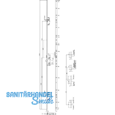 KFV MFV-Schloss BS 2300 DIN, DM 35, U-Stulp 24 x 6,3 mm, Edelstahl