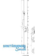 KFV MFV-Schloss BS 2600 f. niedrige Türen ÖNORM,DM 65,Stulp 16mm,silber verzinkt KFV MFV-Schloss BS 2600 f. niedrige Türen ÖNORM,DM 65,Stulp 16mm,silber verzinkt