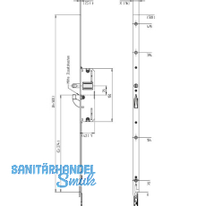 KFV Verl�ngerung BV1600, Falz 16 mm, Stahl verzinkt