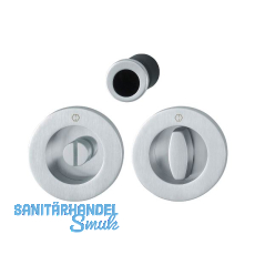 HOPPE Schiebet�rmuschel Set M471, runde Rosette WC, Messing verchromt satiniert