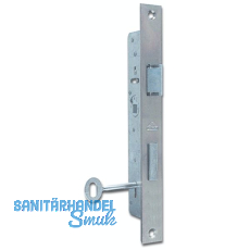 ROTO Rohrrahmenschloss Flachstulp m. Falle u. Riegel 851, DM 20, verzinkt silber ROTO Rohrrahmenschloss Flachstulp m. Falle u. Riegel 851, DM 20, verzinkt silber