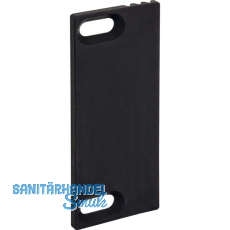 WSS Fallenauslaufplatte 30,5x80x3, Kunststoff schwarz