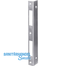 Winkelschlie�blech eckig Blindlappen 27mm, gerade, Stahl verzinkt silberf�rbig