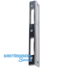 Winkelschlie�blech eckig Blindlappen 27mm, bombiert, Stahl verzinkt silberf�rbig