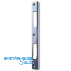 Winkelschlie�blech eckig Blindlappen 10mm, Ausschnitt gerade, verzinkt silber