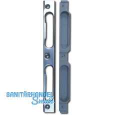 Schlie�blech U-Form m. PVC-Einlage 190 x 20 x 0,75 mm, rund, verzinkt silber