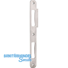 Doppelt�rschlie�blech R9 bombiert, rechts, 210 x 24 x 1,5 mm, Edelstahl