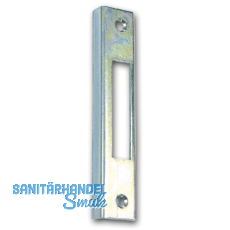 Winkelschlie�blech eckig Blindlappen 10mm, gerade, Stahl verzinkt silberf�rbig