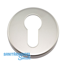 Zylinderrosette CODE HANDLE , ø 52 mm, Messing verchromt matt Zylinderrosette CODE HANDLE , ø 52 mm, Messing verchromt matt
