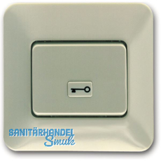 Türöffnertaster 1011 mit Schlüsselsymbol, Unterputz, Kunststoff weiß Türöffnertaster 1011 mit Schlüsselsymbol, Unterputz, Kunststoff weiß