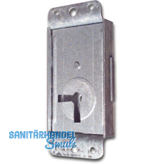 Riegelschloss Einheitssperre 61005 ohne Schl�ssel, links, DM 20, Stahl verzinkt