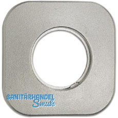 Rosette f�r Au�enzylinder AZ mit Bohrung � 30 mm, 60 x 60 mm, Stahl vernickelt