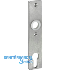 AMF Kurzschild 427Z, PZ 72, Schraublochabstand 67 mm, 156 x 32 x 6 mm, Edelstahl