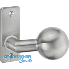 AMF Knopfkurzschild 438 gekr�pft, fest, 87 x 32 x 6 mm, Knopf � 55 mm, Edelstahl