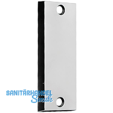 AMF Blindrosette 498, eckig, 87 x 32 x 7 mm, Aluminium silber eloxiert AMF Blindrosette 498, eckig, 87 x 32 x 7 mm, Aluminium silber eloxiert