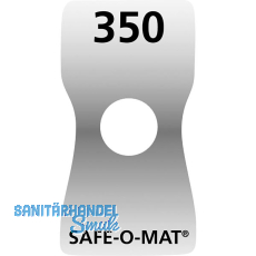 Äußeres Schrankschild selbstklebend für Pfandschloss Safe-O-Mat mit Nummerierung Äußeres Schrankschild selbstklebend für Pfandschloss Safe-O-Mat mit Nummerierung