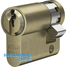 WINKHAUS Einbauhalbzylinder AZ, verschiedensperrend, 50 mm, Messing matt