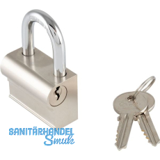 MARCHESI Vorhangschloss H36000 gleichsperrend B=45 mm Messing verchromt