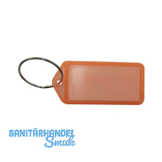 Schlüsselanhänger - mit Papiereinlage, Kunststoff transparent orange Schlüsselanhänger - mit Papiereinlage, Kunststoff transparent orange