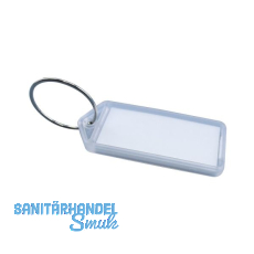 Schl�sselanh�nger - mit Papiereinlage, Kunststoff transparent natur