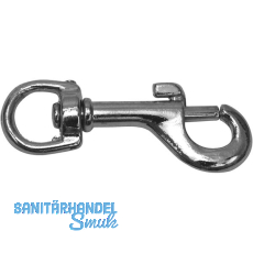 Jeans Haken -, Gr��e 67 m. Federschiebeverschluss und Drehgelenk, Stahl vern.