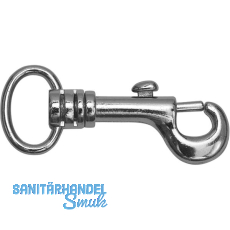 Jeans Haken -,Größe 53 m. Federschiebeverschluss und Drehgelenk, Stahl vern. Jeans Haken -,Größe 53 m. Federschiebeverschluss und Drehgelenk, Stahl vern.