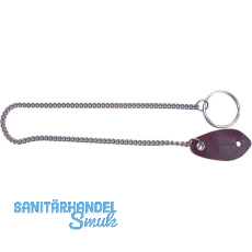 Schl�ssel- und Messerkette -, L�nge 400 mm, Stahl vernickelt