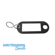 Schl�sselanh�nger - mit Aufh�ngeloch, Kunststoff schwarz