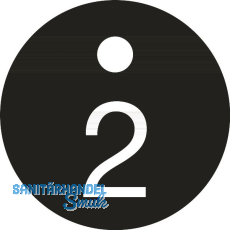 Schl�sselnummer - � 25, Nummer 2, Aluminium schwarz eloxiert