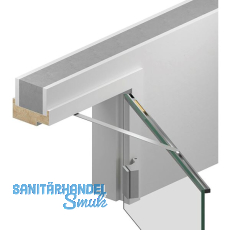 ATHMER T�r�ffnungsbegrenzer Porti f�r Glast�ren, 709-959mm, 50kg, Holzzarge