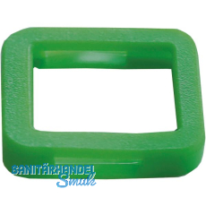 Kennring eckig, f�r Zylinderschl�ssel, Kunststoff dunkelgr�n