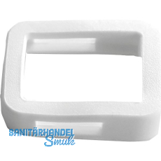 Kennring eckig, f�r Zylinderschl�ssel, Kunststoff wei�