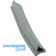 Diantre - Dichtungsprofil, auf Ma� geschnitten, Kunststoff grau