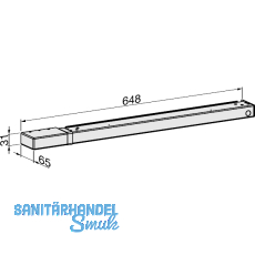 ECO Gleitschiene EF silber, links