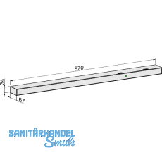 ECO Gleitschiene EFR silber, rechts
